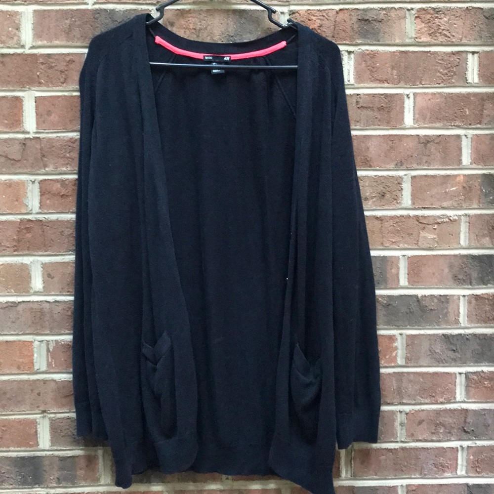 Oversized button up cardigan with pockets